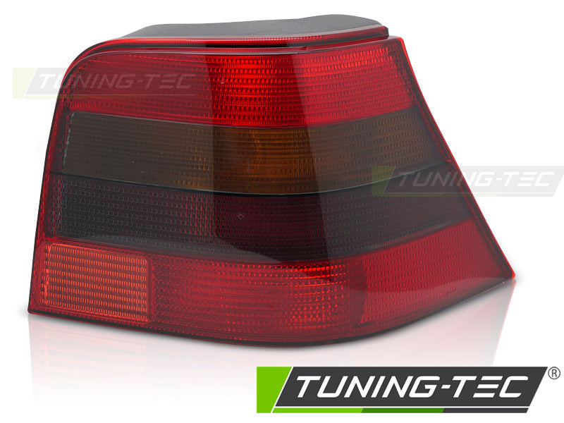 Feu arrière rouge fumé côté droit TYC compatible avec VW Golf IV 97-03 à hayon