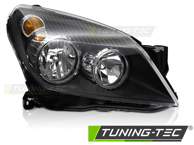 Phare avant noir côté droit TYC compatible avec Opel Astra H 04-10