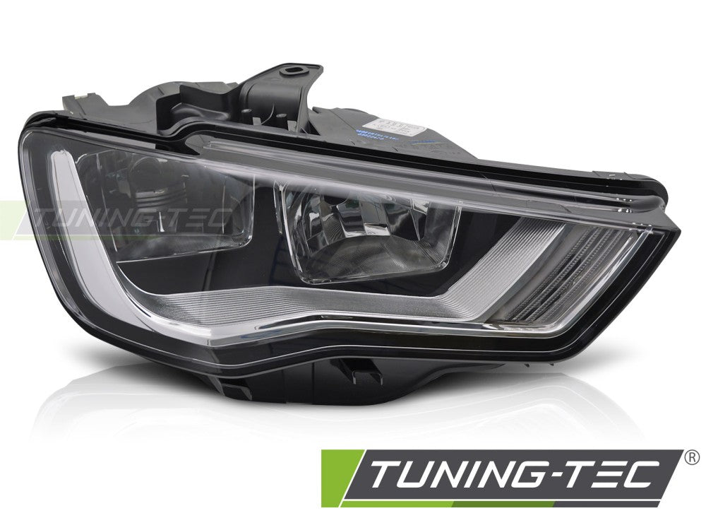 Phare avant noir côté droit TYC compatible avec Audi A3 8V 12-16