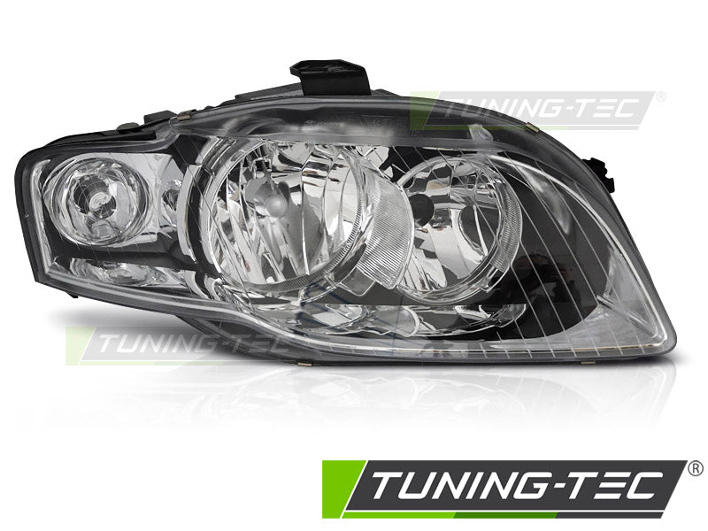 Phare chromé droit TYC compatible avec Audi A4 B7 04-08