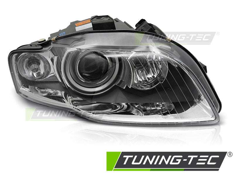 Phare xénon chromé côté droit TYC compatible avec Audi A4 B7 04-08