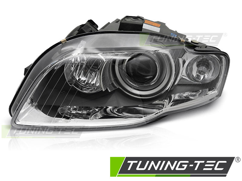 Phare avant gauche chromé au xénon TYC compatible avec Audi A4 B7 04-08