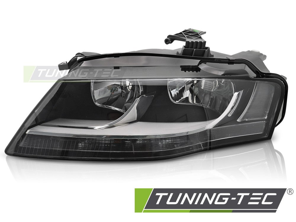 Phare avant gauche noir TYC compatible avec Audi A4 B8 08-11
