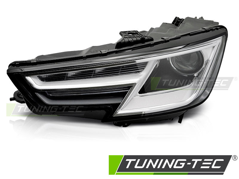 Phare avant gauche noir au xénon TYC compatible avec Audi A4 B9 15-19