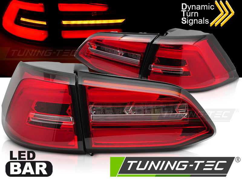 Feux arrière à LED rouge et blanc séquentiels compatibles avec VW Golf 7 17-19 SW