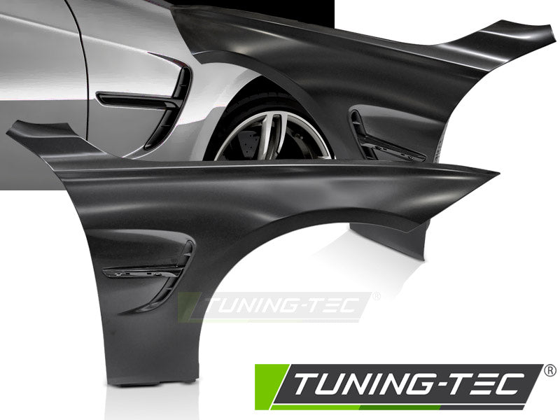 Ailes sport avec aérations latérales noires compatibles BMW F32 F33 F36 13-20
