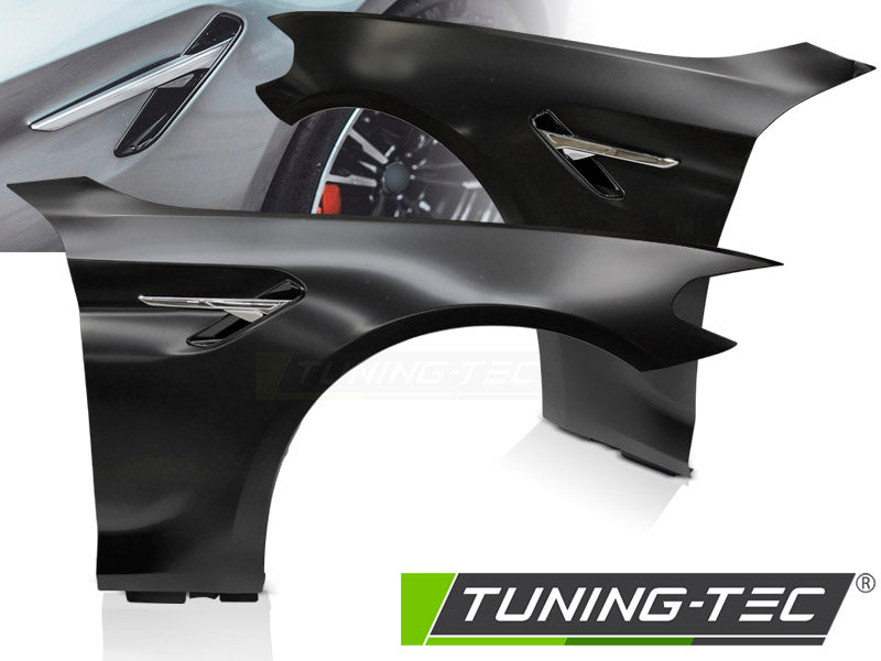 Ailes sport chromées avec aérations latérales, compatibles BMW G30 G31 17-20