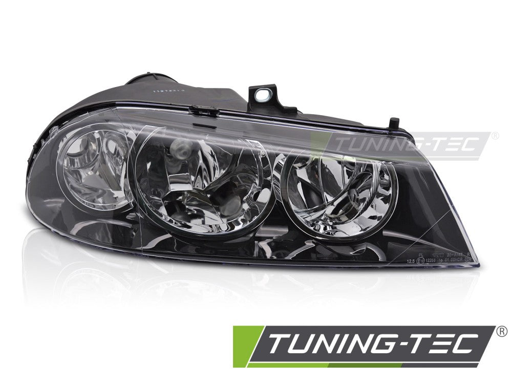 Phare avant noir côté droit TYC compatible avec Alfa Romeo 156 03-06