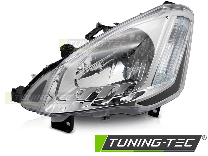 Phare chromé gauche TYC compatible avec Citroën Berlingo 12-18
