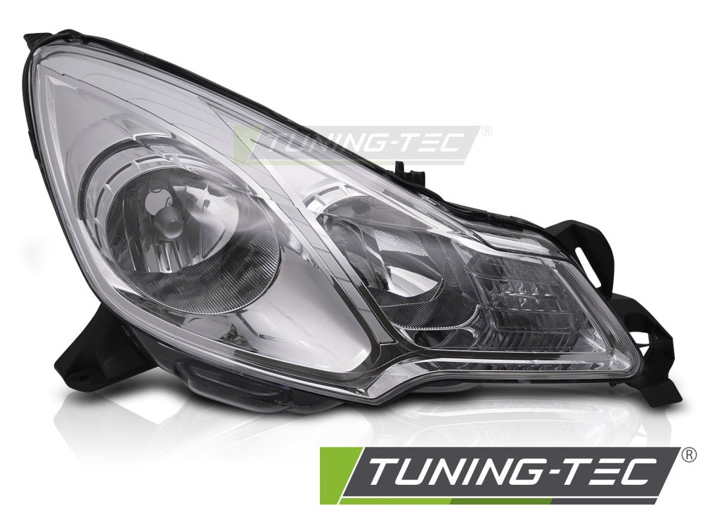 Phare chromé droit TYC compatible avec Citroën C3 09-12