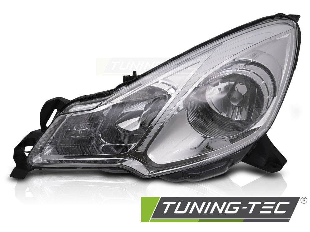 Phare chromé gauche TYC compatible avec Citroën C3 09-12