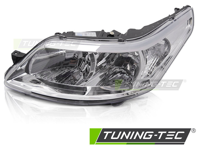Phare chromé gauche TYC compatible avec Citroën C4 08-10