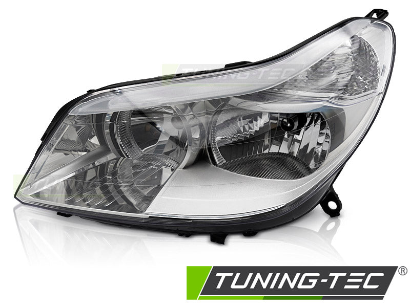 Phare chromé gauche TYC compatible avec Citroën C5 04-08