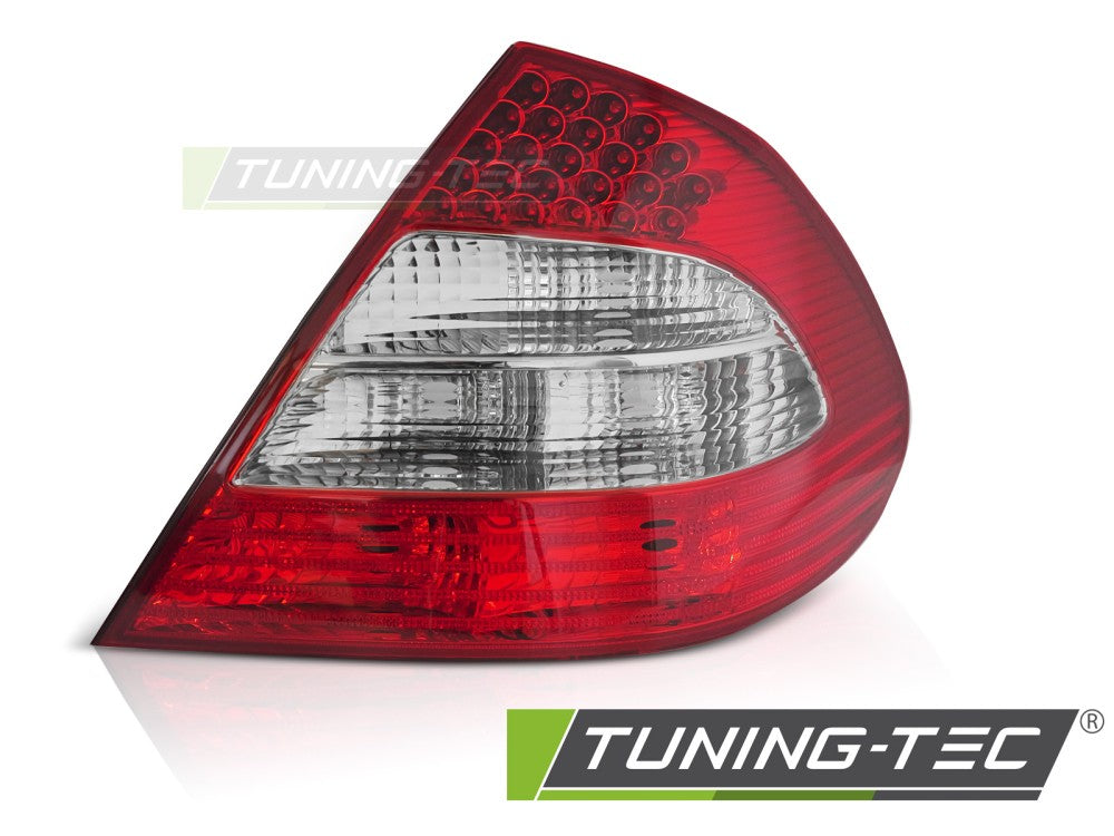 Feu arrière à LED rouge et blanc côté droit TYC compatible avec Mercedes W211 06-09 4 portes