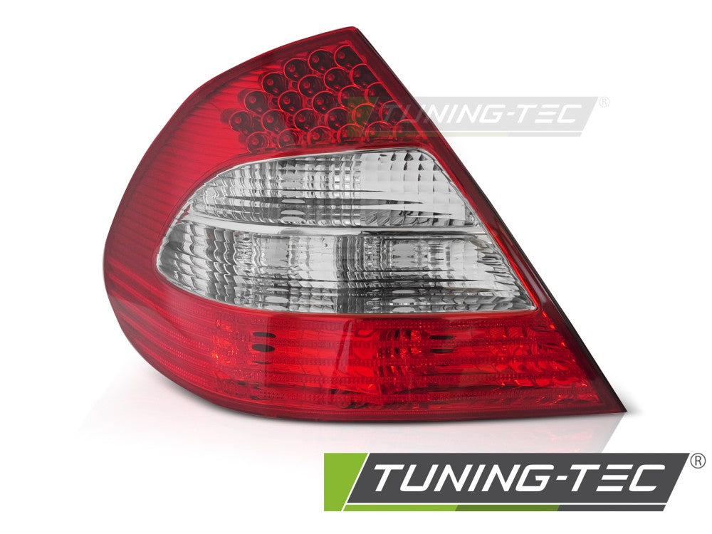 Feu arrière à LED rouge et blanc côté gauche TYC compatible avec Mercedes W211 06-09 4 portes