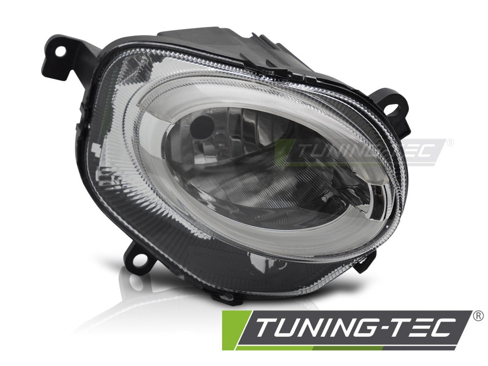 Phare avant droit TYC, feux de route, compatible Fiat 500 15-