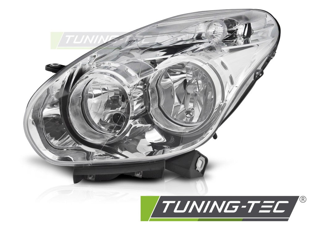 Phare avant gauche TYC compatible avec FIAT DOBLO 10-14 OPEL COMBO 12-18