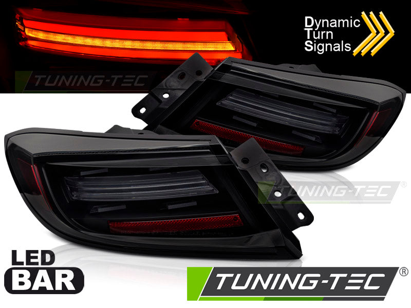 Feux arrière à LED noirs fumés SEQ compatibles avec TOYOTA GR86 21-