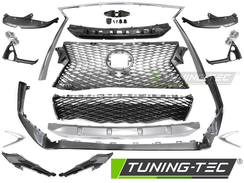Kit carrosserie style sport avec trou pour caméra compatible avec Lexus RX IV 15-19