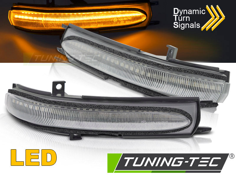 Clignotant latéral à LED blanche intégré au rétroviseur, compatible avec Honda Civic 04-06 et Accord 02-08.