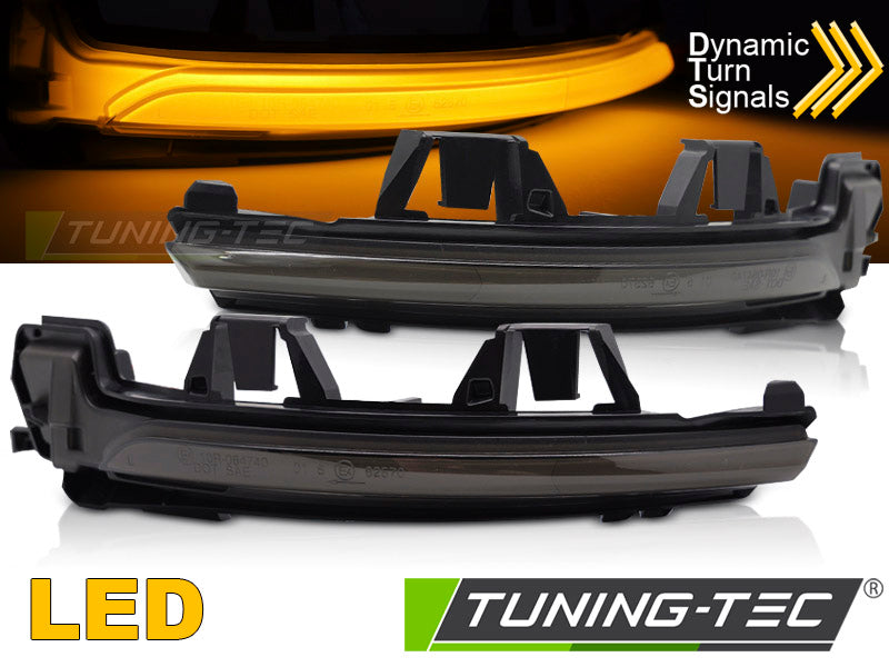 Clignotant latéral à LED fumé intégré au rétroviseur, compatible avec VOLVO S90 V90 V60 XC40