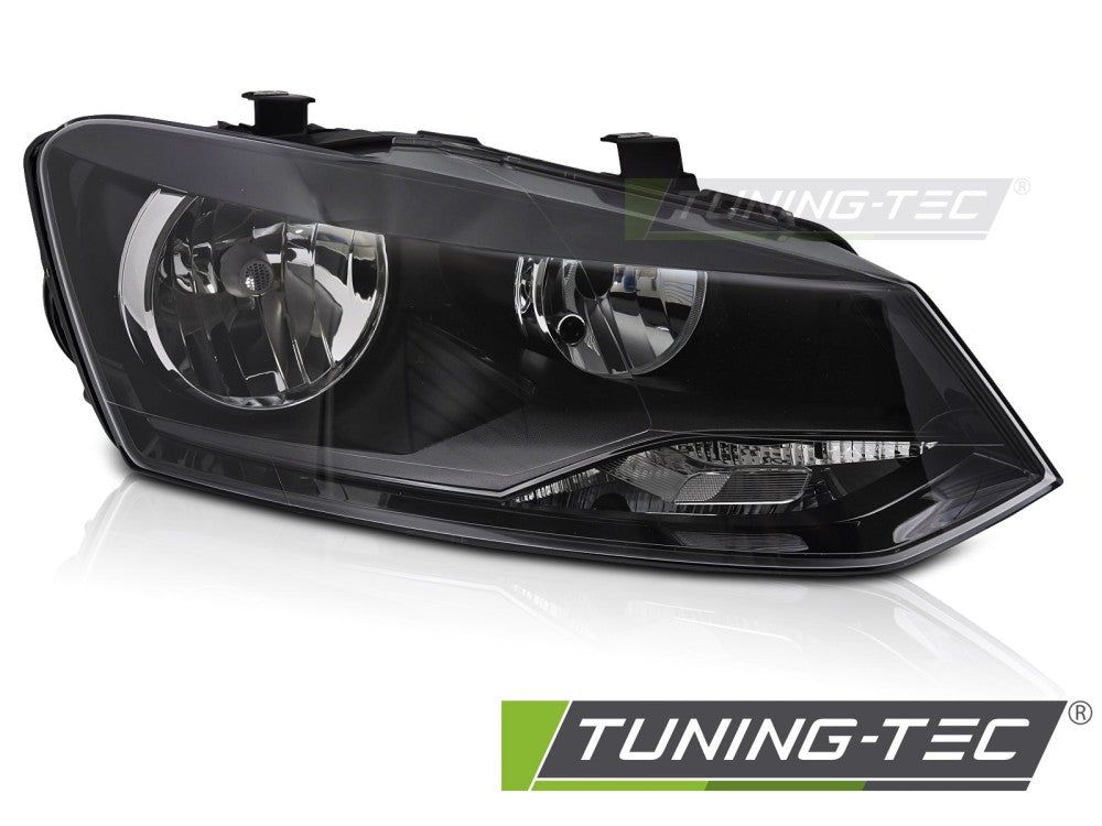 Phare avant droit noir H7 TYC compatible VW Polo 6R 09-14