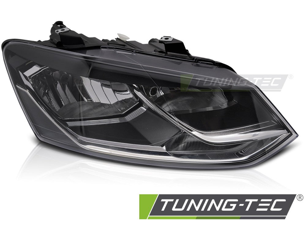 Phare avant droit noir TYC compatible VW Polo 6R 14-17