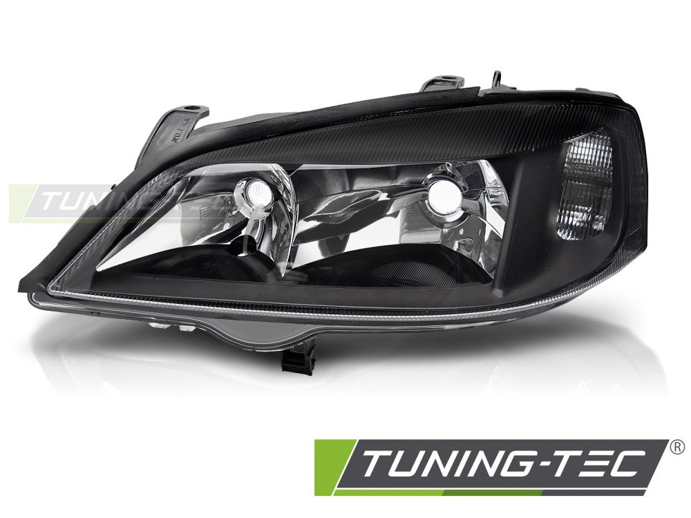 Phare avant gauche noir TYC compatible Opel Astra G 97-04