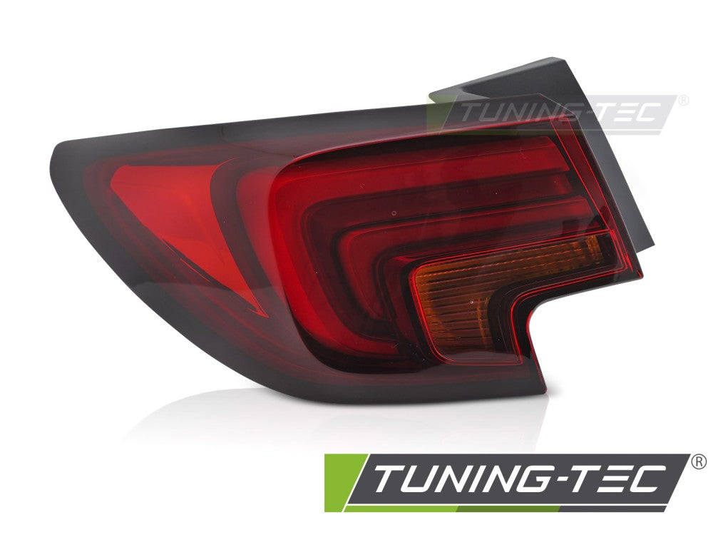 Feu arrière à LED rouge fumé côté gauche TYC compatible Opel Astra K 15-19 HB