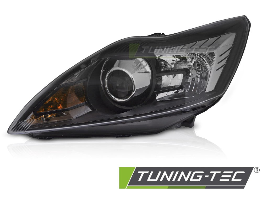 Phare xénon noir côté gauche TYC compatible avec Ford Focus MK2 08-10