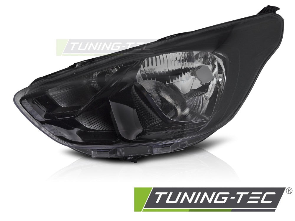 Phare avant gauche noir TYC compatible avec Ford Ka