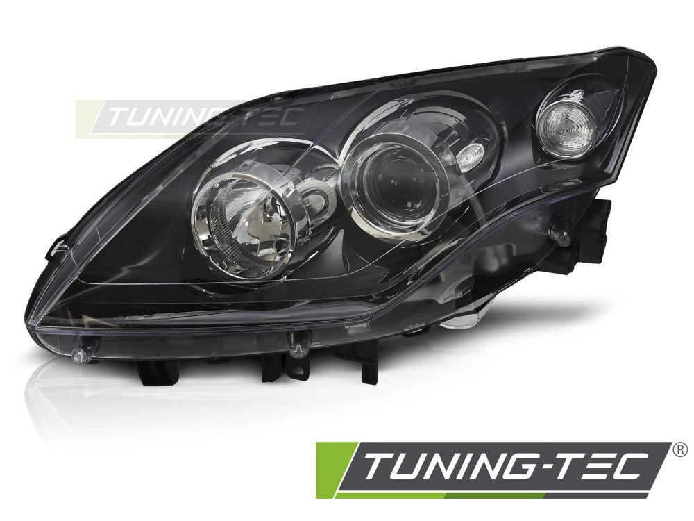 Phare avant gauche noir TYC compatible avec Renault Laguna III 07-11