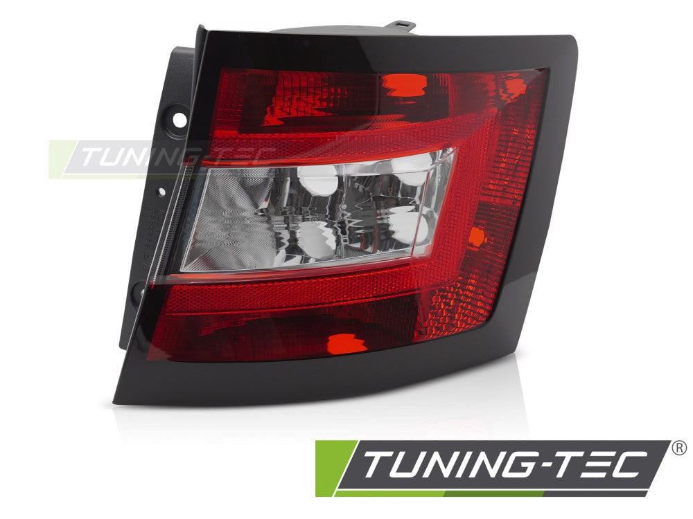 Feu arrière rouge et blanc côté droit TYC compatible avec Skoda Fabia Kombi 2014-2018