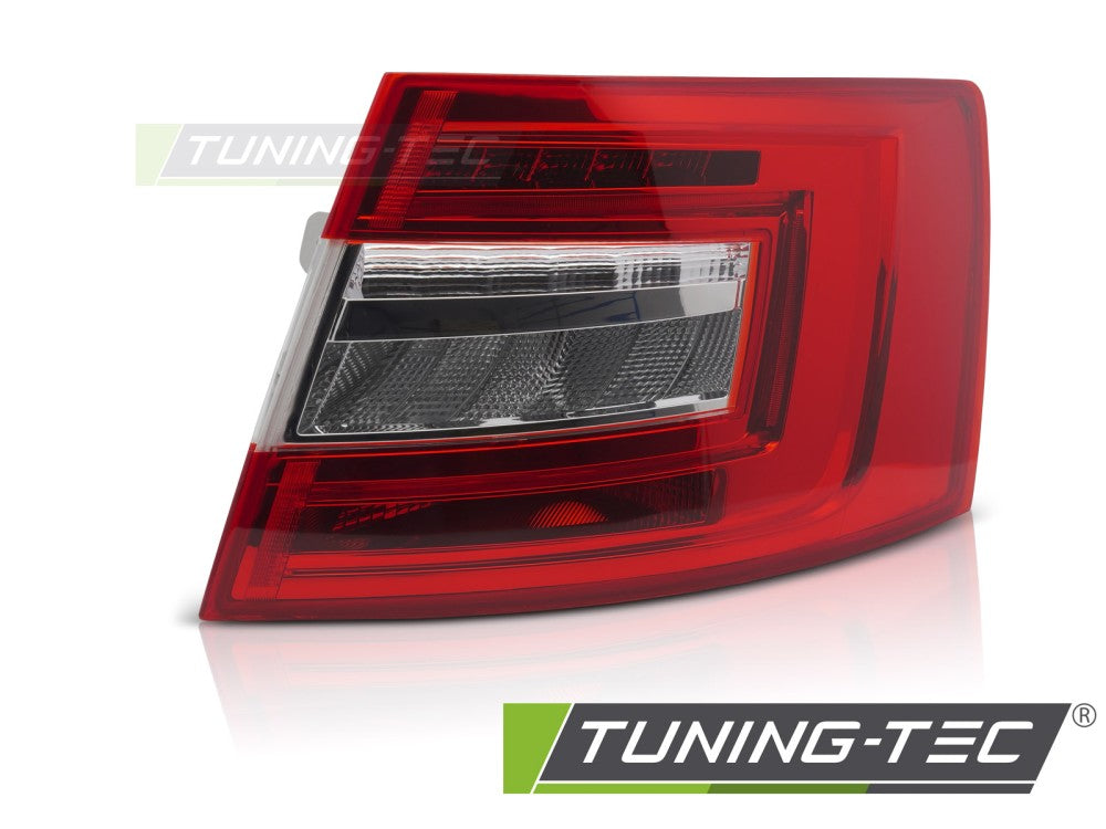 Feu arrière à LED rouge et blanc côté droit TYC compatible avec Skoda Octavia III 16-20 LIFTBACK