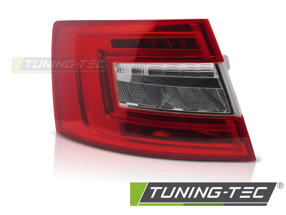 Feu arrière à LED rouge et blanc côté gauche TYC compatible avec Skoda Octavia III 16-20 Liftback