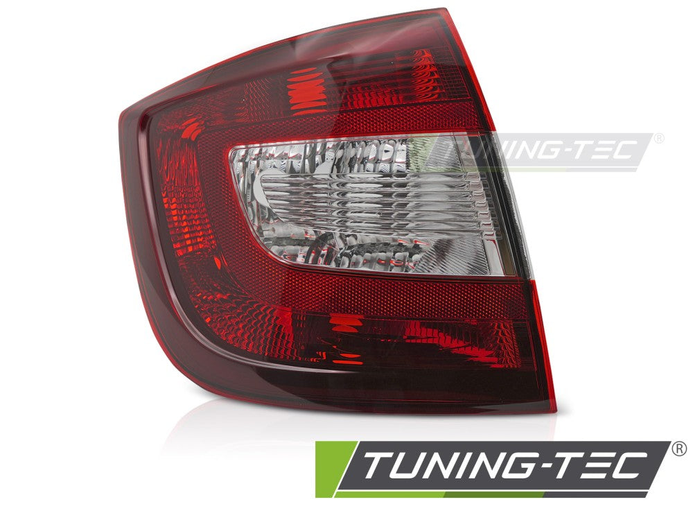 Feu arrière gauche rouge foncé TYC compatible avec Skoda Rapid berline 2012-2017