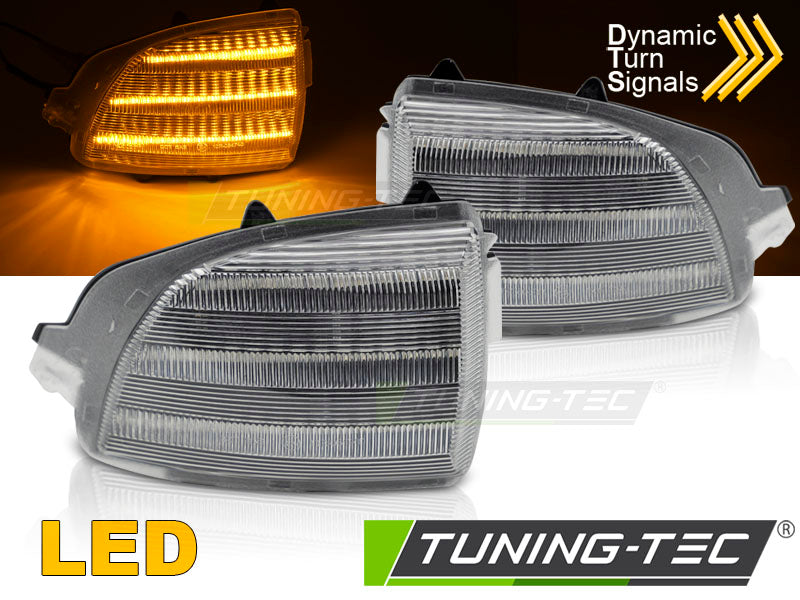 Clignotant latéral à LED blanche intégré au rétroviseur, compatible avec VOLVO XC70 XC90 06-14