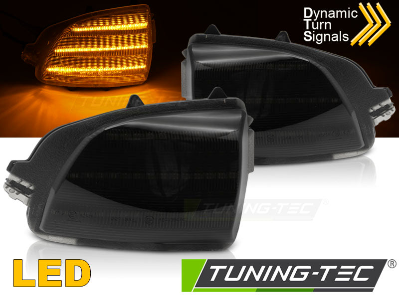 Clignotant latéral à LED fumé intégré au rétroviseur, compatible avec VOLVO XC70 XC90 06-14