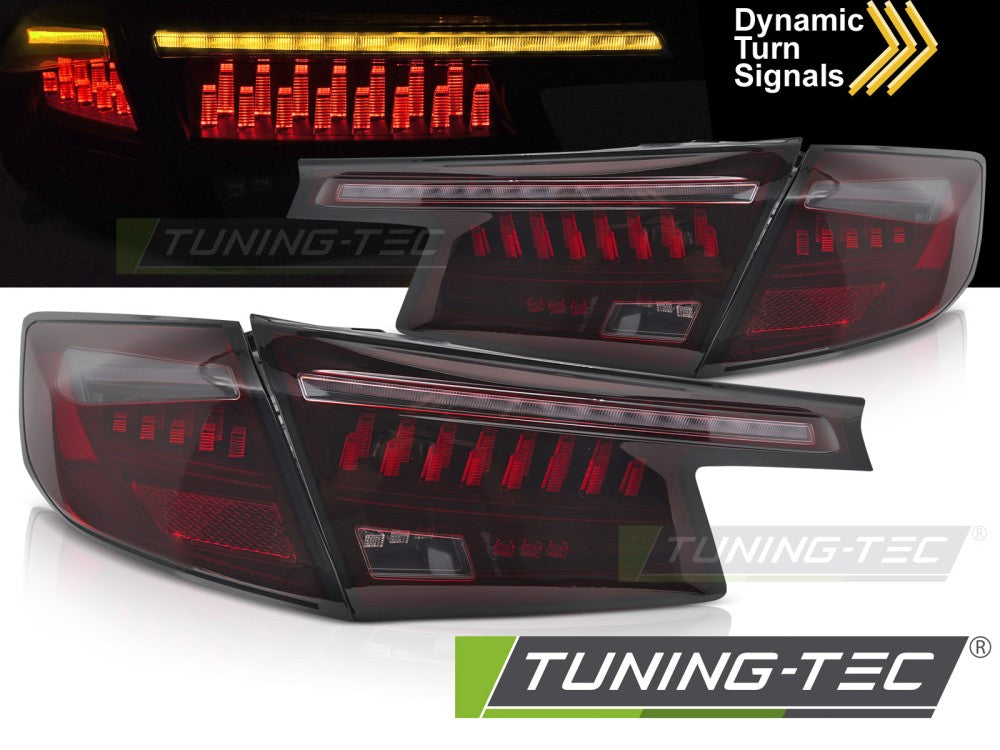 Feux arrière à LED rouge fumé compatibles avec Honda Civic XI 21- Hatchback
