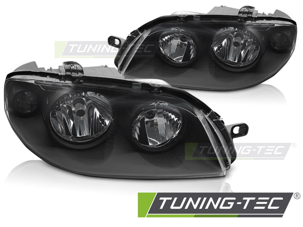 Phares noirs TYC compatibles avec FIAT PUNTO 2 FL 03-07
