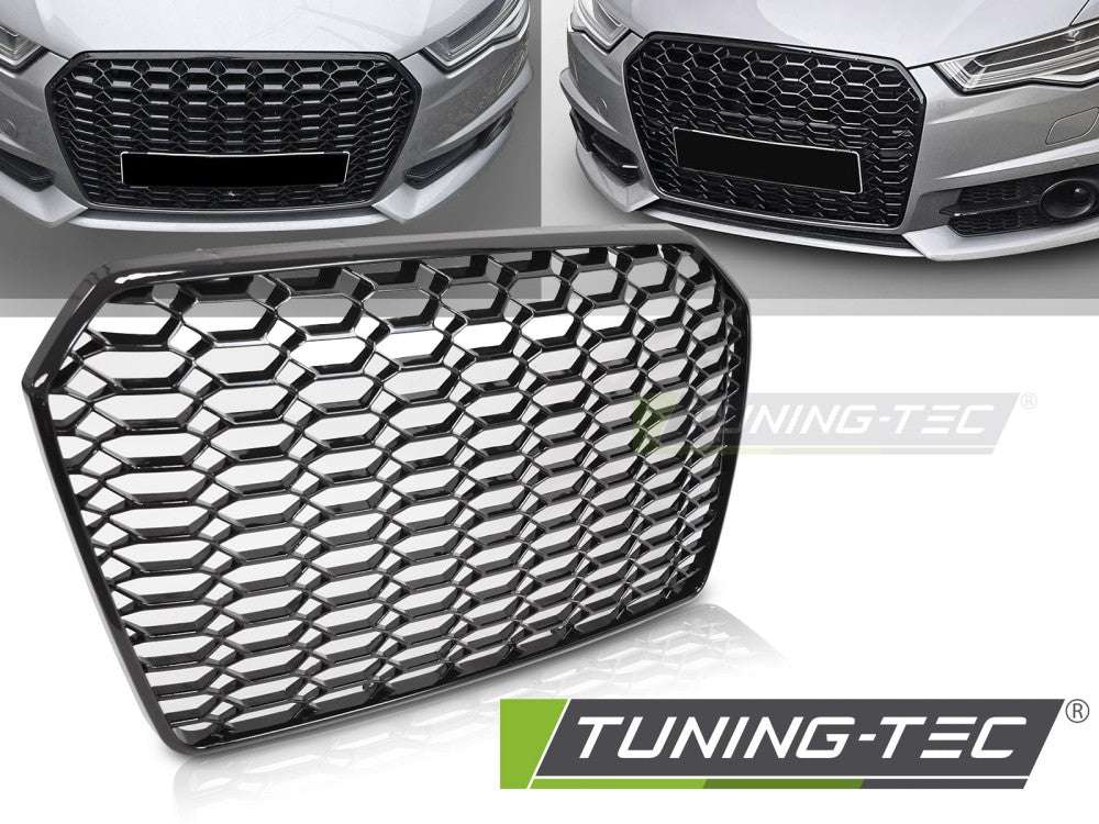CALANDRE SPORT NOIR BRILLANT compatible AUDI A6 C7 11-14