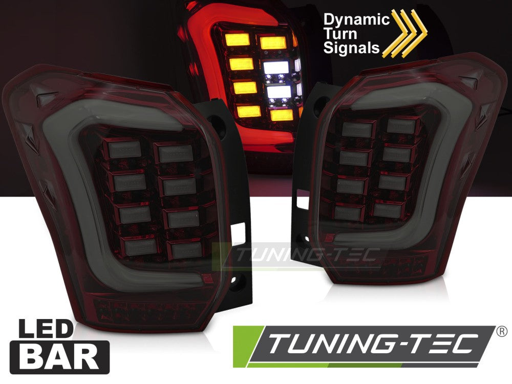 Feux arrière à LED rouges fumés compatibles avec Subaru Forester IV 13-18