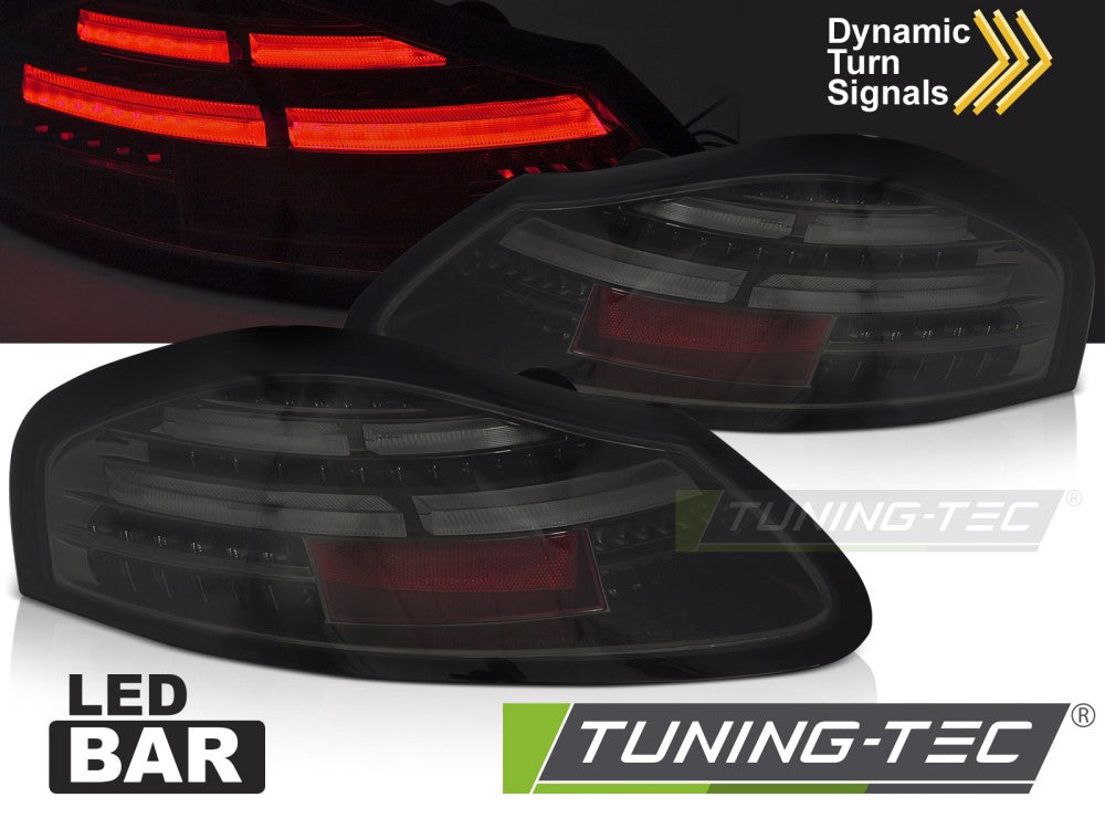 Feux arrière à LED fumés SEQ compatibles avec Porsche Boxster 986 (1996-2004)