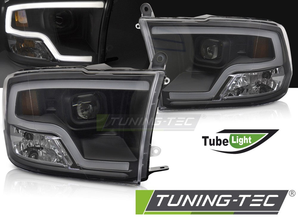 Projecteur lumineux noir pour Dodge Ram 09-18