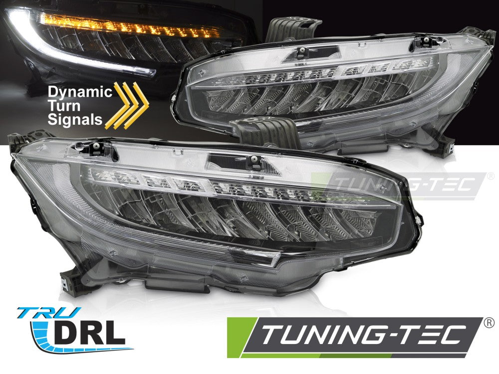 Phares entièrement à LED compatibles avec HONDA CIVIC X 16-21