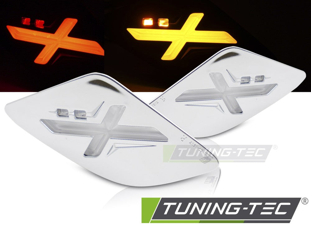 Feu arrière chromé à LED compatible avec Vespa GTS / GTV 300 cm3
