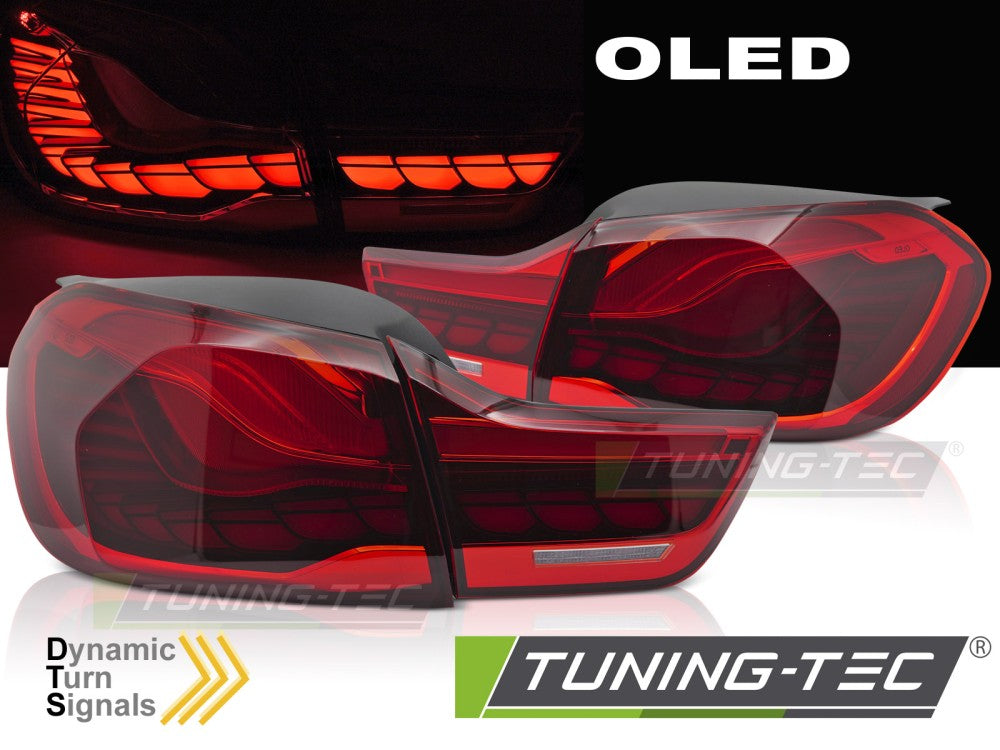 Feux arrière OLED séquentiels rouges compatibles BMW F32 F33 F36 F82 F83 13-21