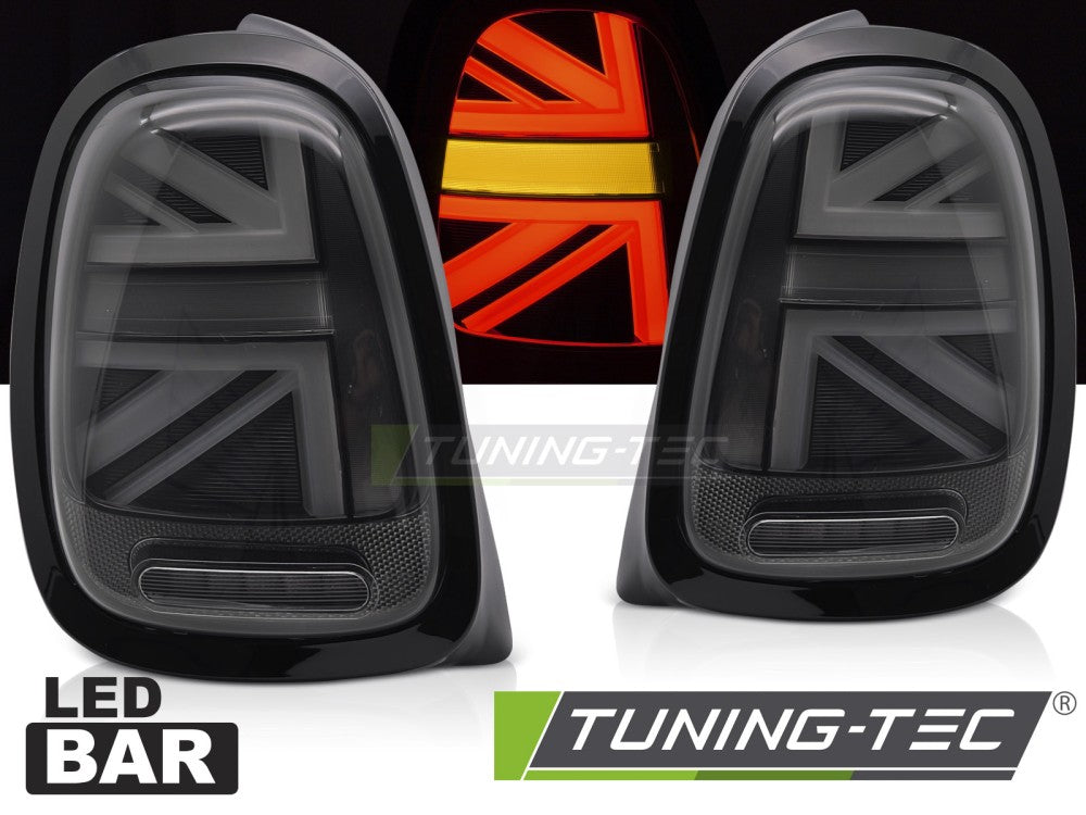 Feux arrière à LED fumés compatibles avec MINI COOPER F55 F56 F57 14-17