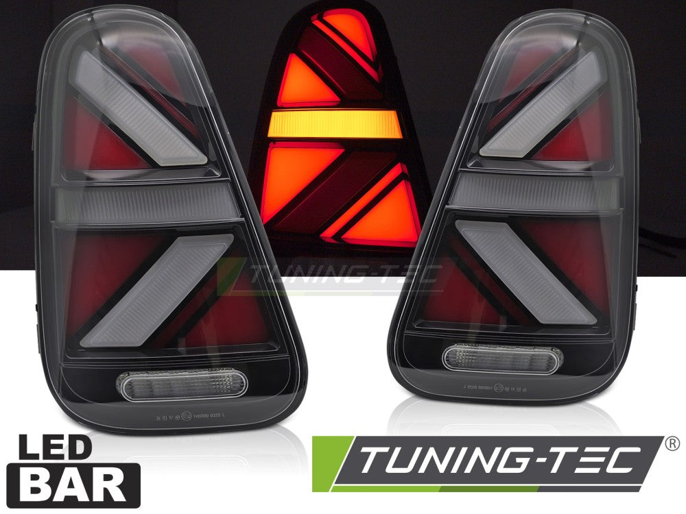 Feux arrière à LED fumés SEQ compatibles avec MINI COOPER R50 R52 R53 01-06