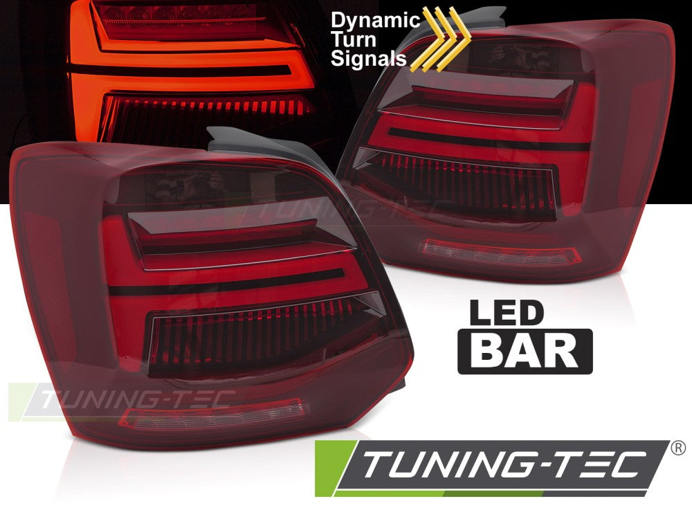 Feux arrière à LED, barre LED rouge, compatible avec VW Polo V 09-17
